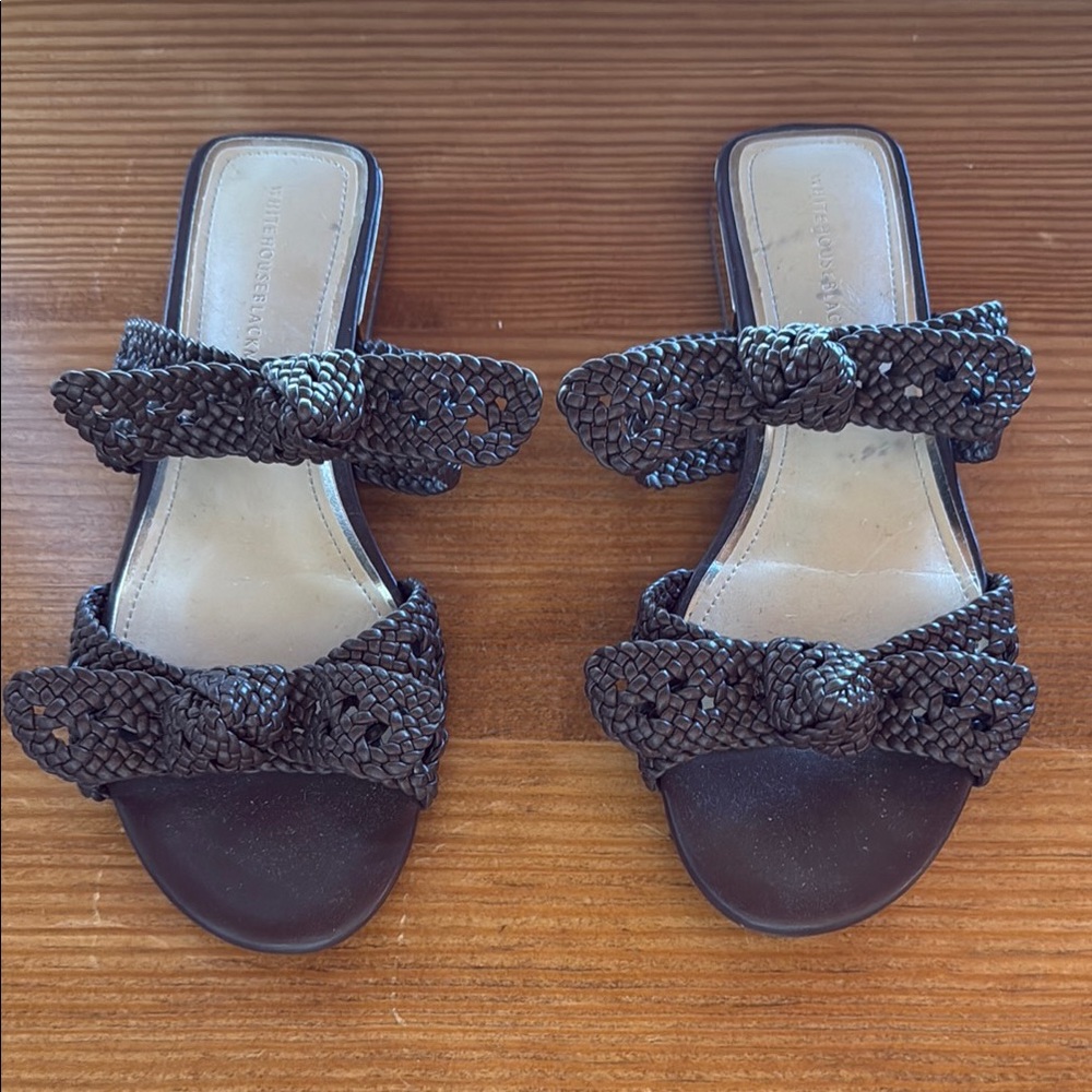 Women's Brown Woven Sandals